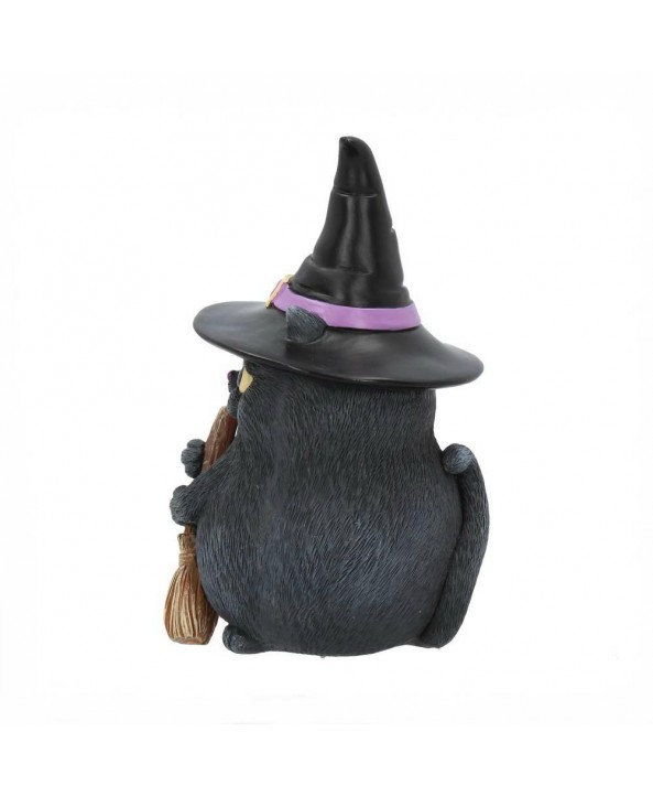 Black Witchy Cat Statue
