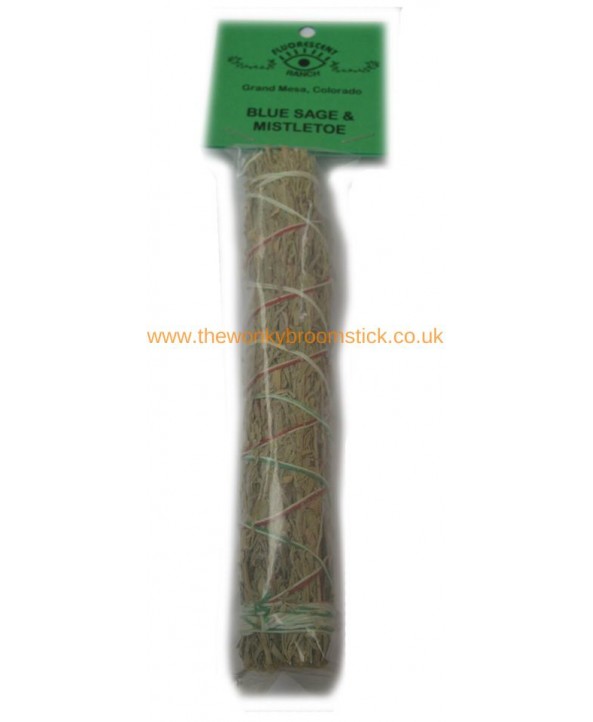 Blue Sage and Mistletoe Sage Stick Blue Sage and Mistletoe Sage Stick