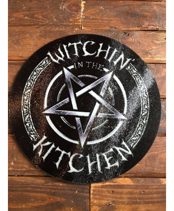 Witchin in the Kitchen Glass Chopping Board