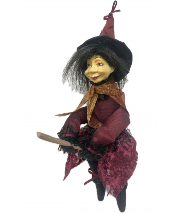 Kitty - Burgundy Pendle Witch