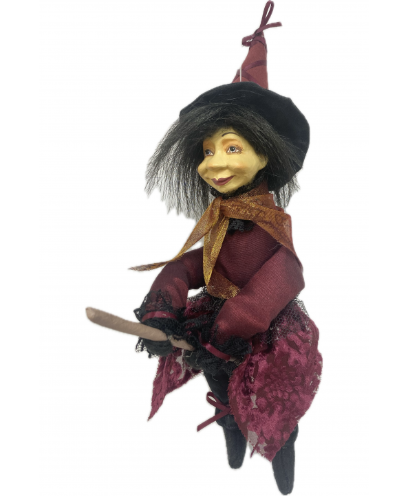 Kitty - Burgundy Pendle Witch