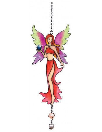 Red Fairy Light Catcher 