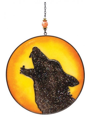 Wolf in Moon Light Catcher 