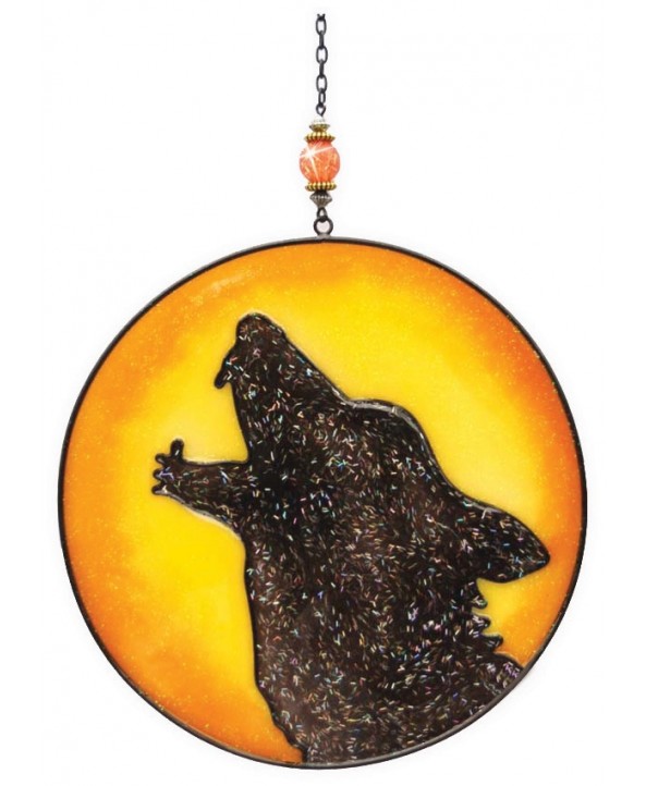 Wolf in Moon Light Catcher 