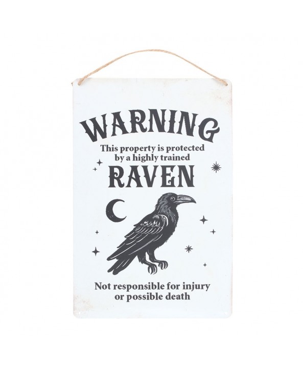 Protected by a Raven Sign Protected by a Raven Sign