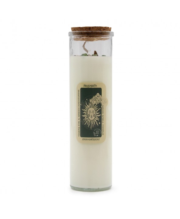 Prosperity Magic Spell Glass Tube Candle