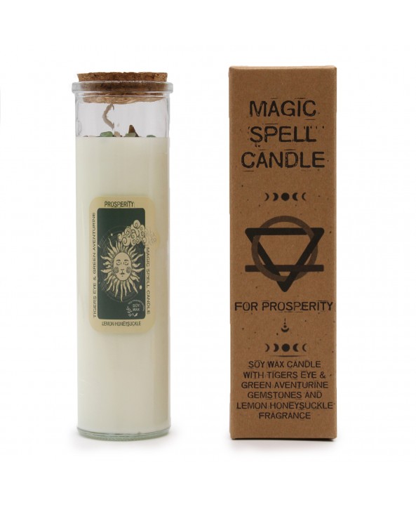 Prosperity Magic Spell Glass Tube Candle