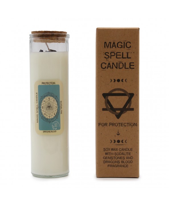 Protection Magic Spell Glass Tube Candle