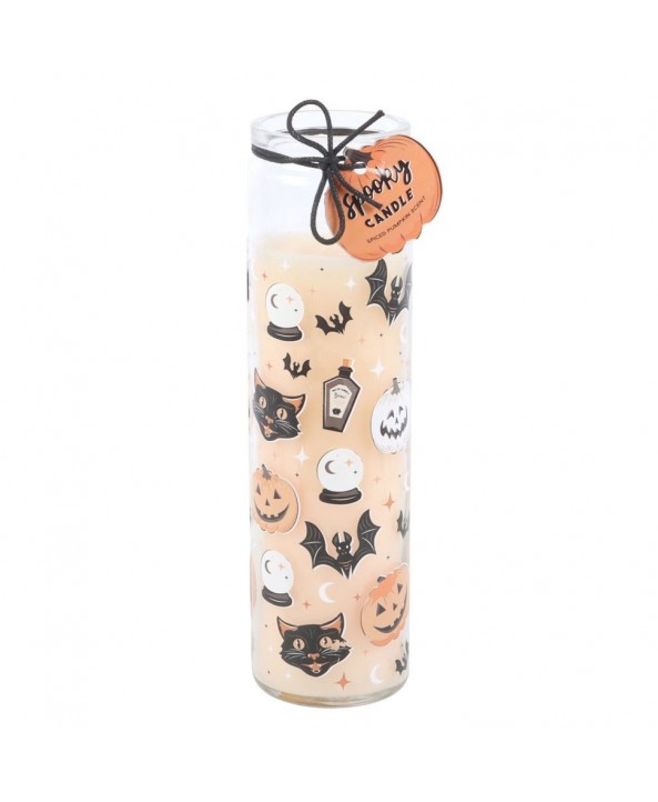 Spooky Spiced Pumpkin Tube Candle