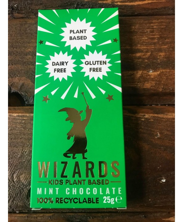 Wizards Kids Chocolate Bar - Plant Based - Mint Wizards Kids Chocolate Bar - Plant Based - Mint