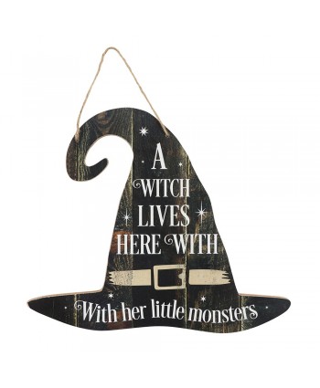 A Witch Lives Here Sign