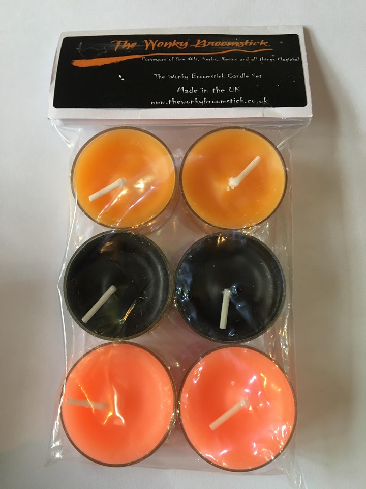 The Wonky Broomstick Tealight pack
