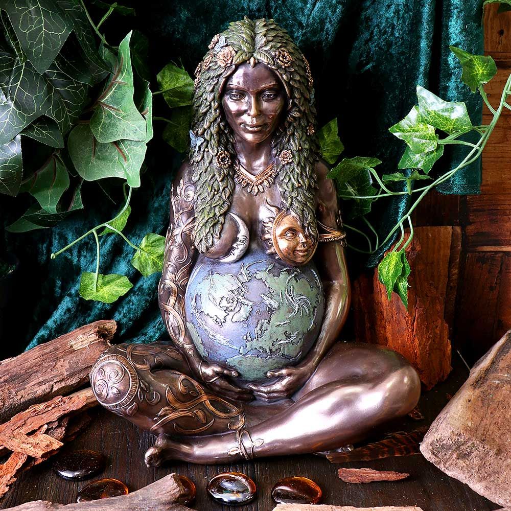 Mini Mother Earth Art Statue