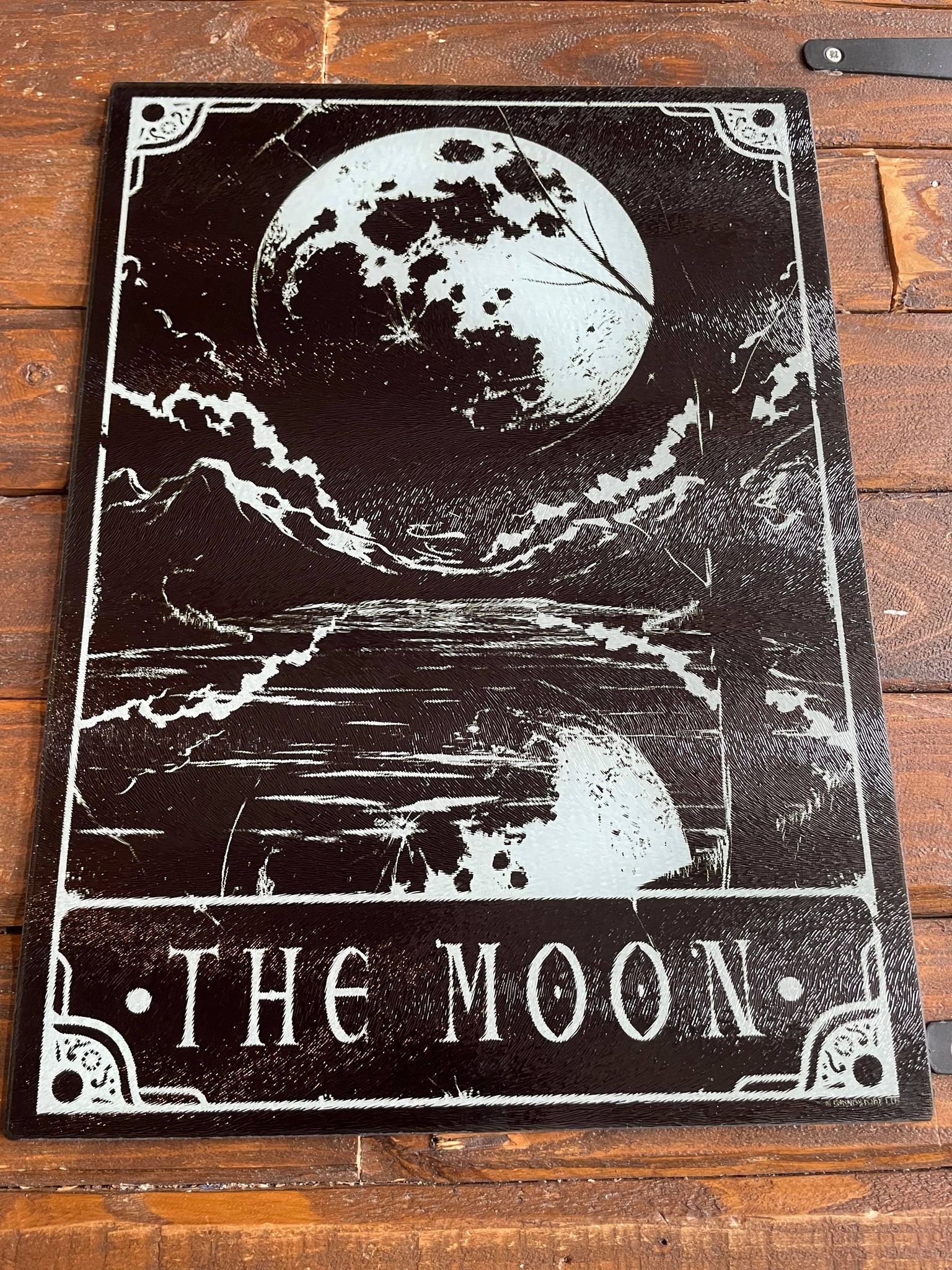 The Moon Glass Chopping Board