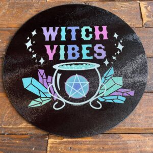 Witch Vibes Glass Chopping Board