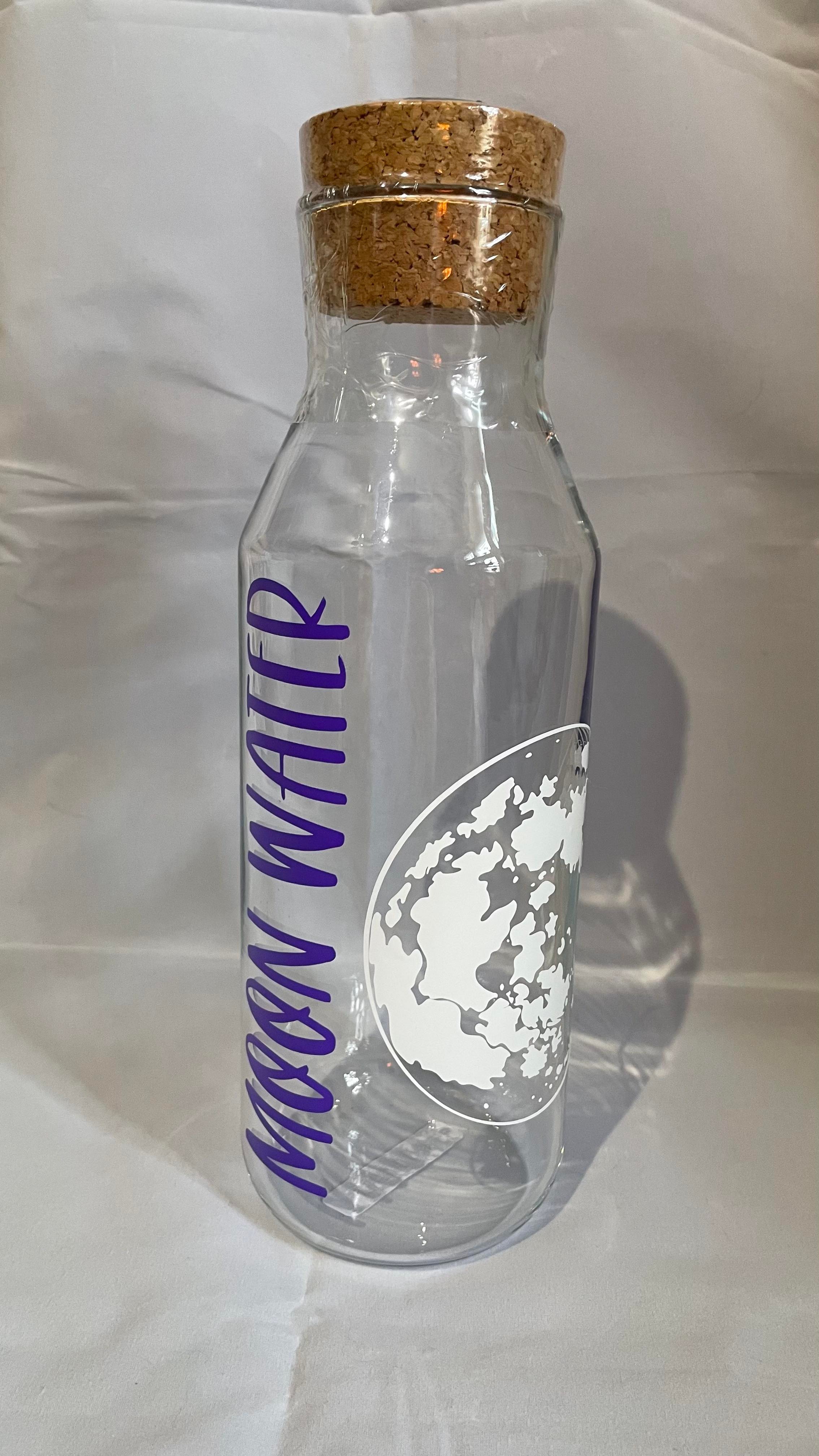 Moon Water Bottle with Cork – Purple