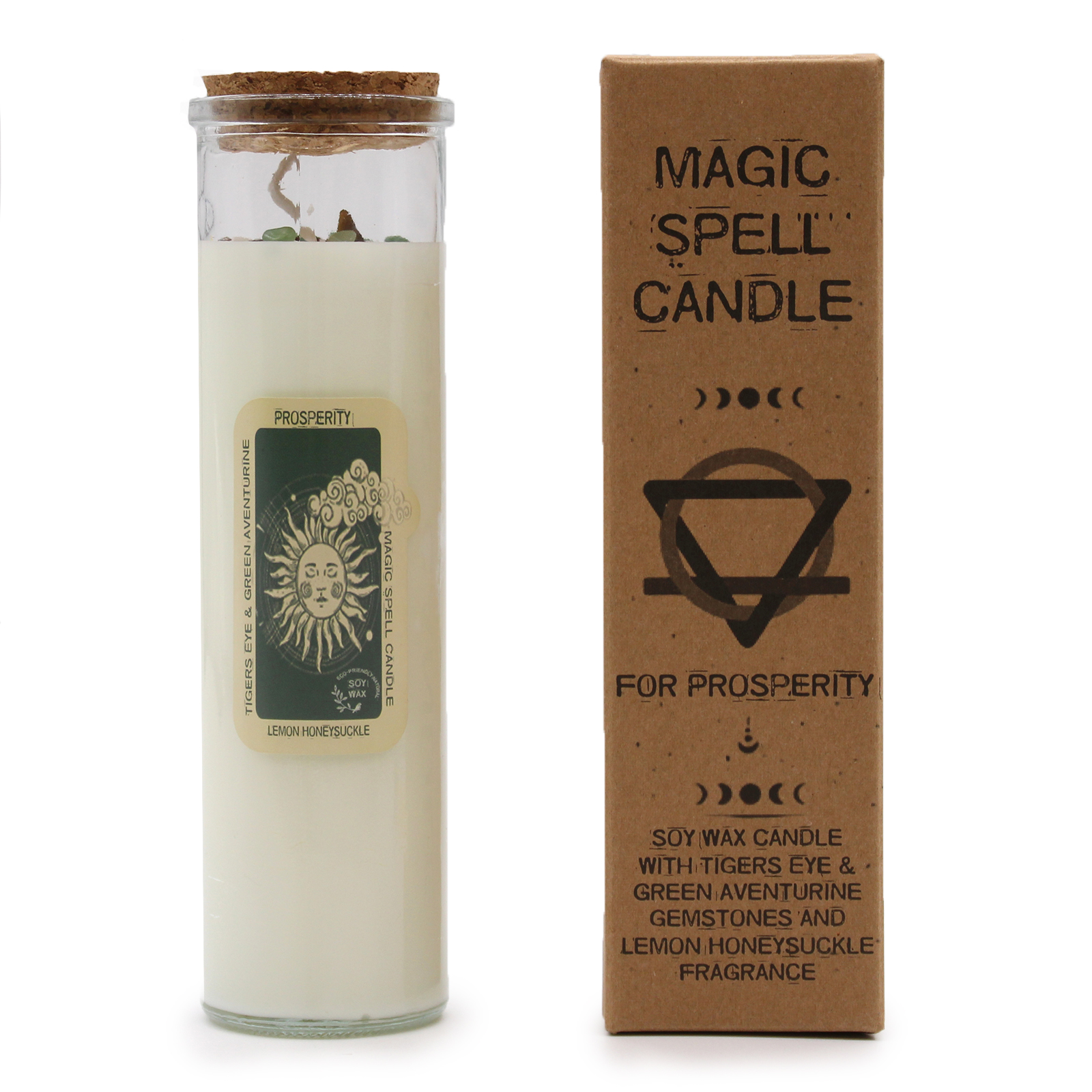 Prosperity Magic Spell Glass Tube Candle