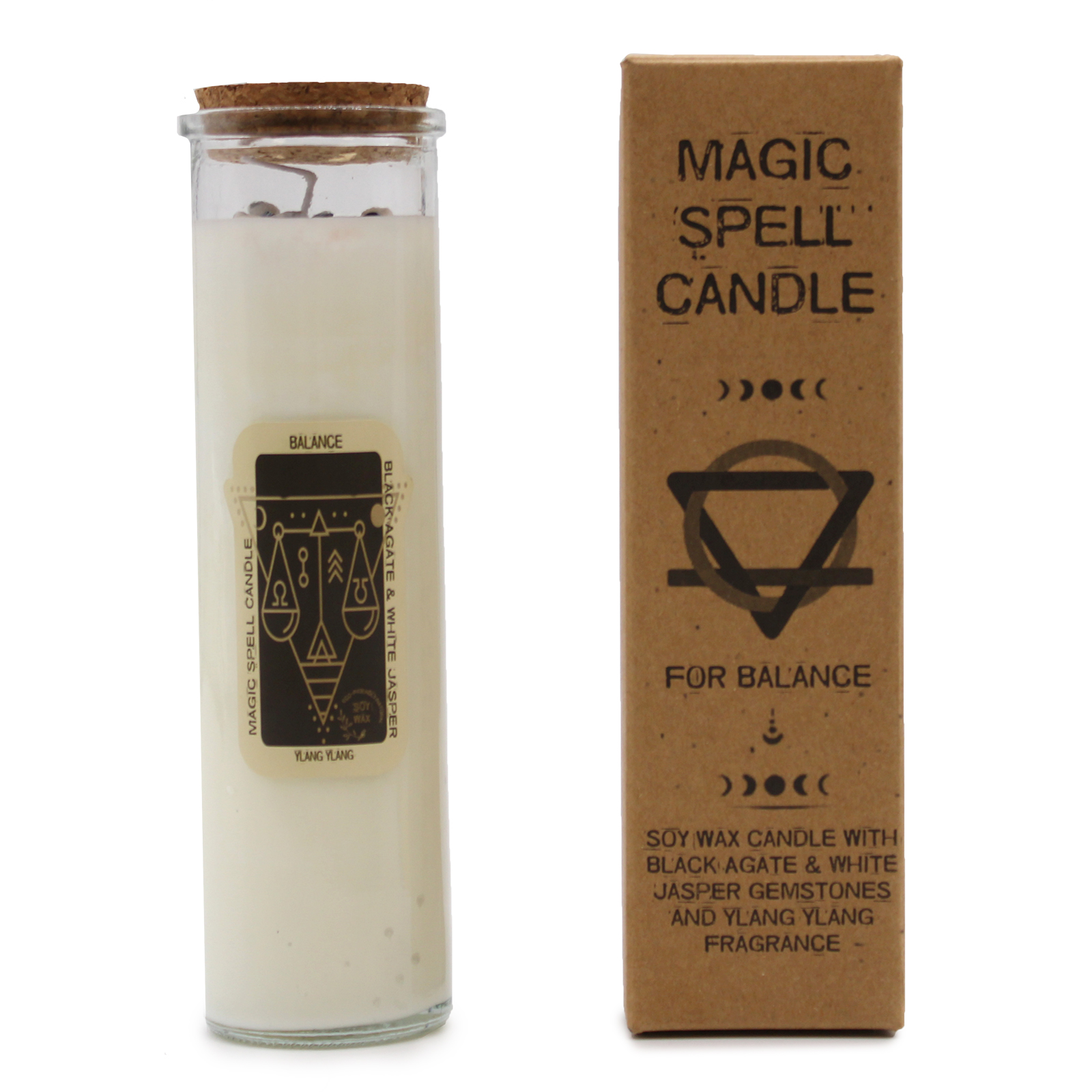 Balance Magic Spell Glass Tube Candle