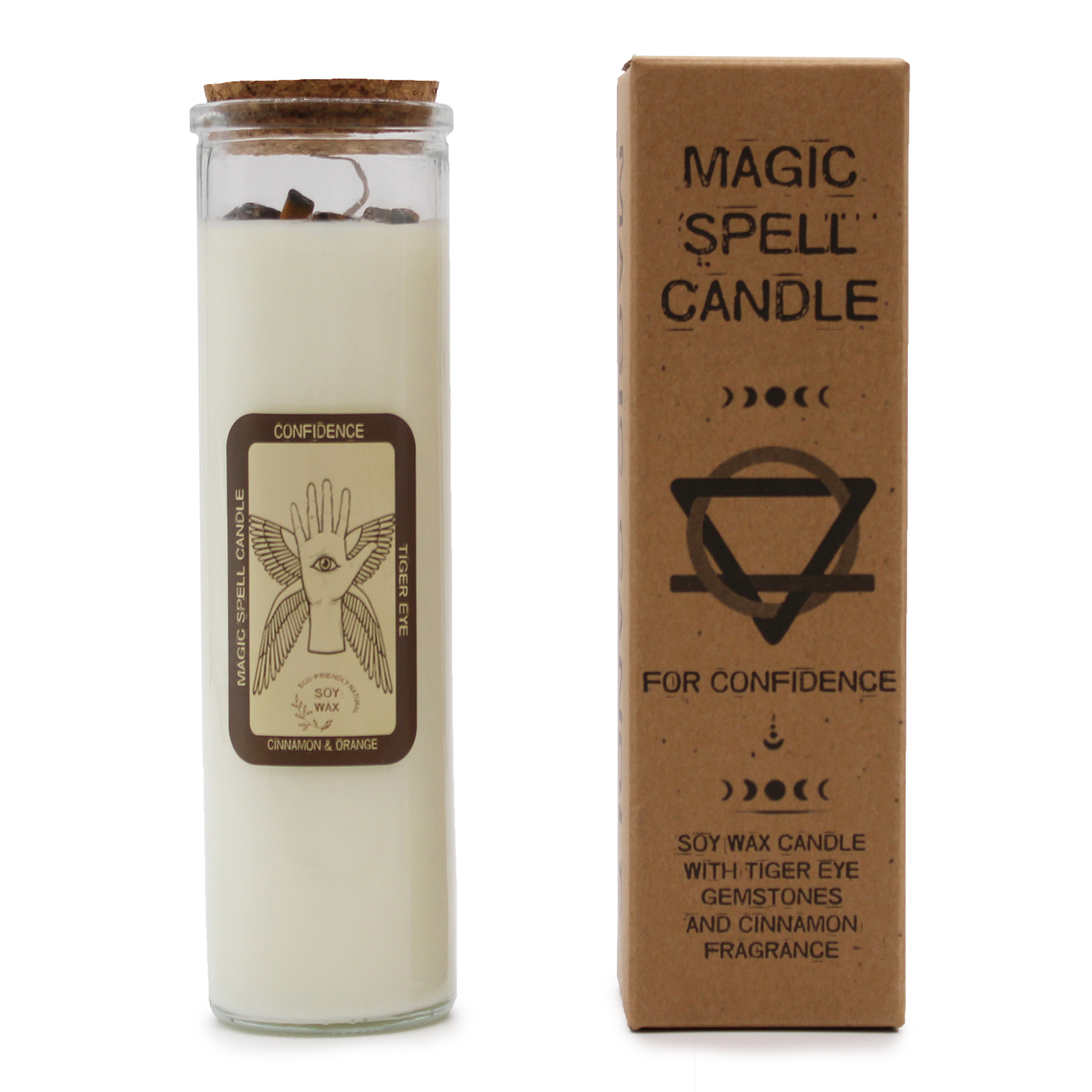 Confidence Magic Spell Glass Tube Candle