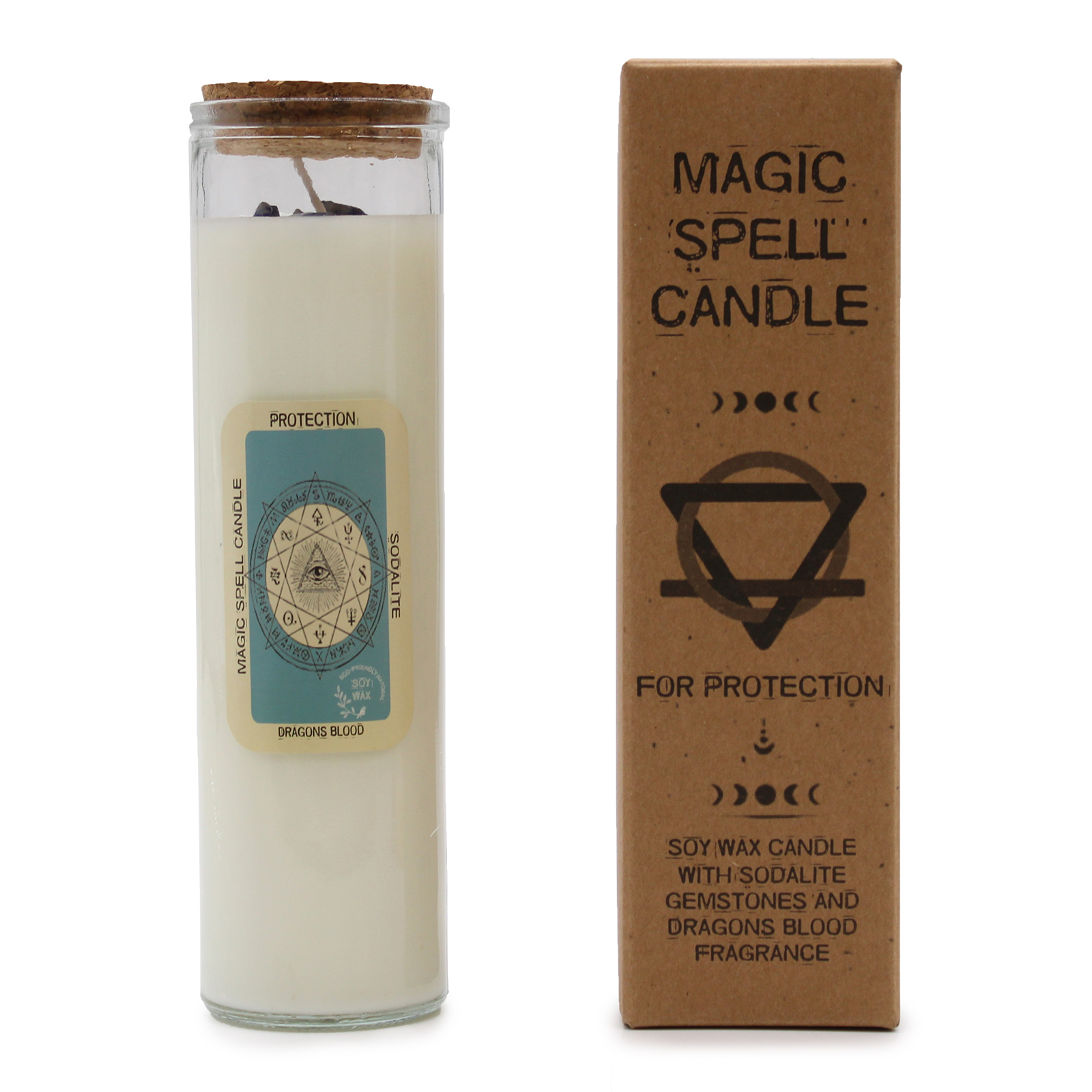 Protection Magic Spell Glass Tube Candle
