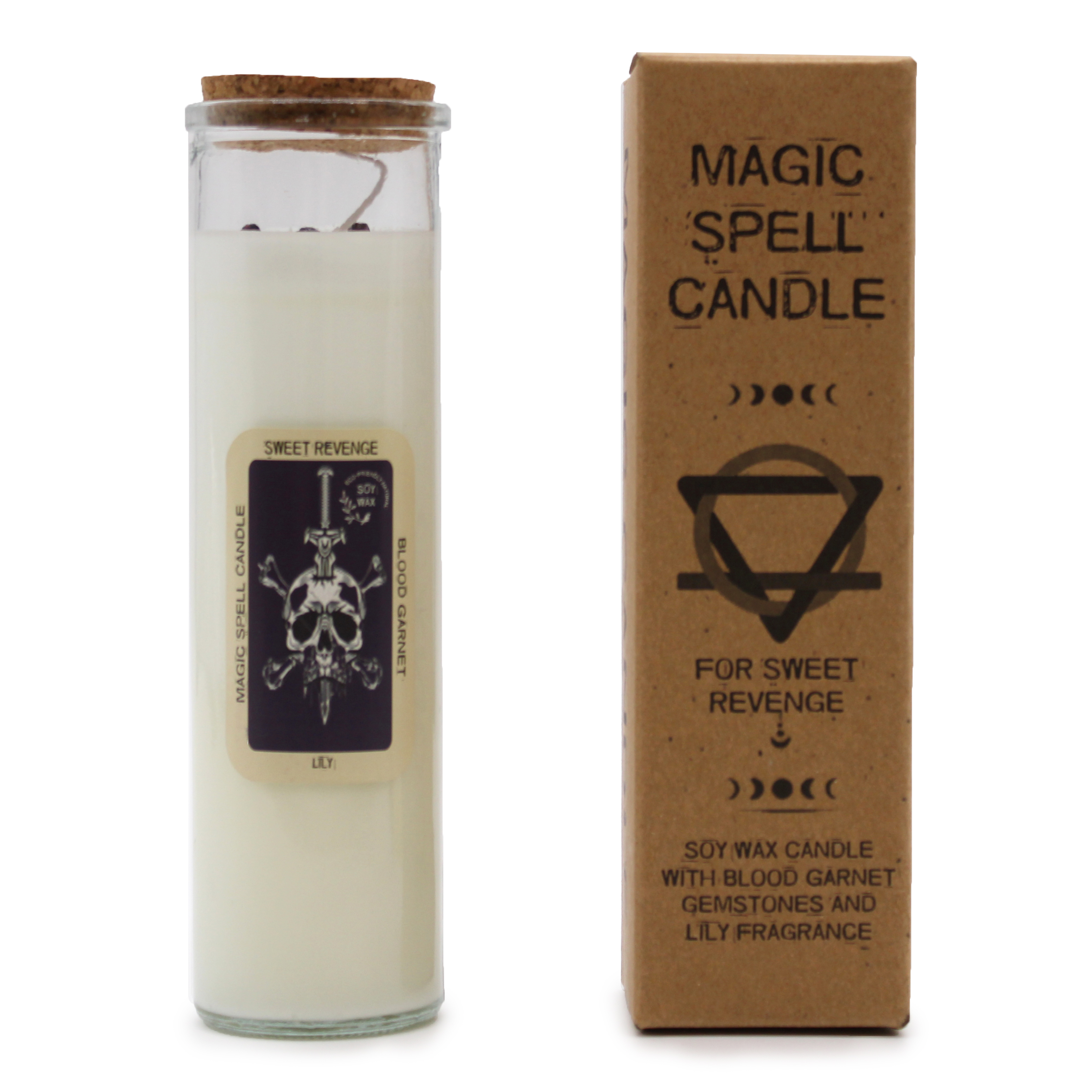 Sweet Revenge Magic Spell Glass Tube Candle