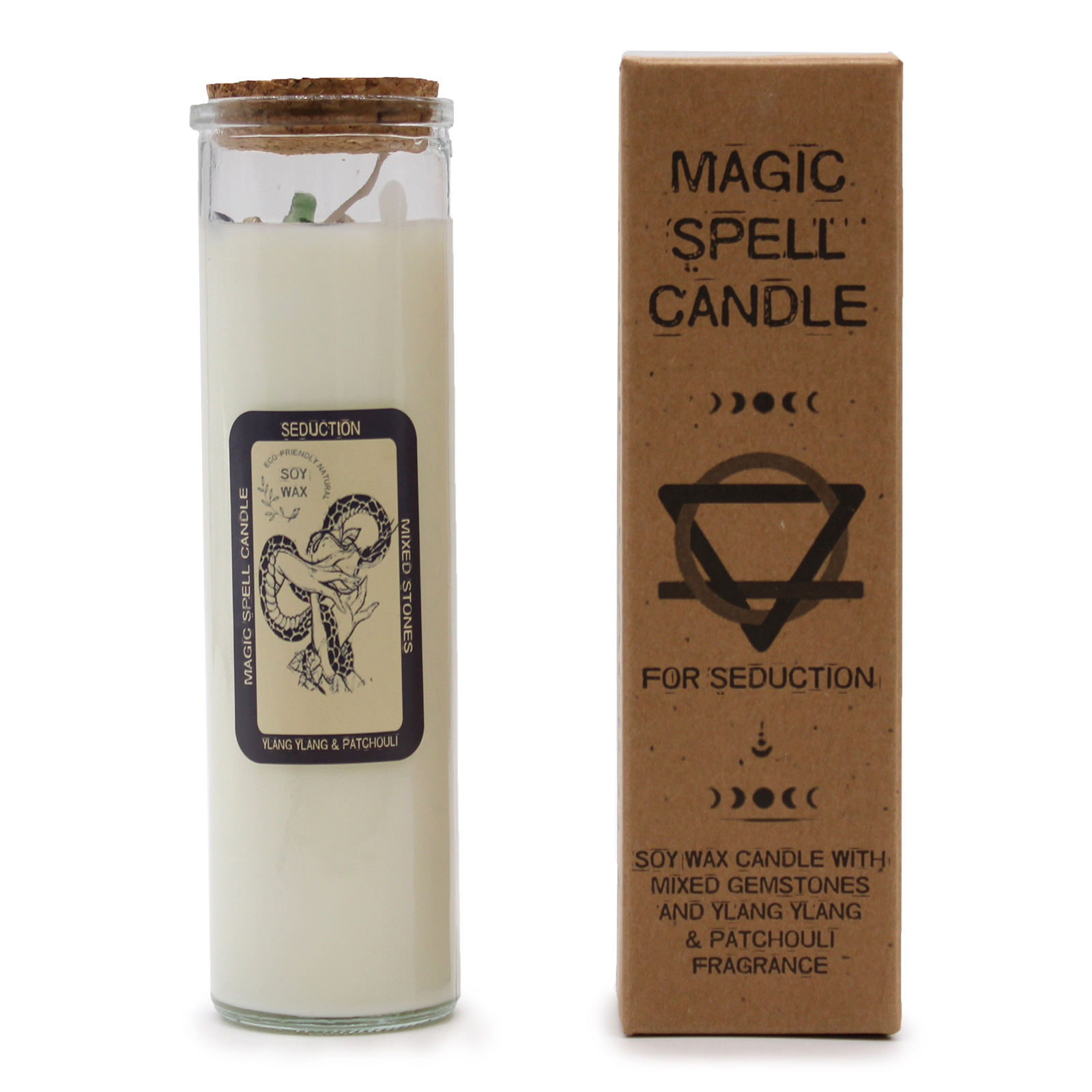 Seduction Magic Spell Glass Tube Candle