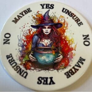 Witch with Cauldron Pendulum Board