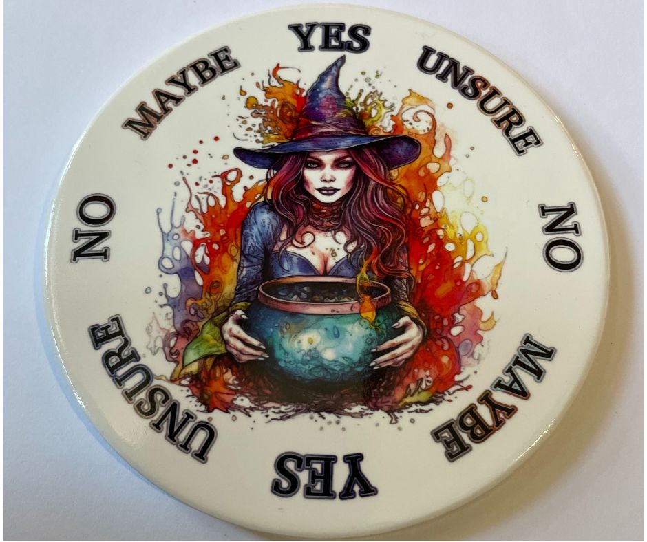 Witch with Cauldron Pendulum Board