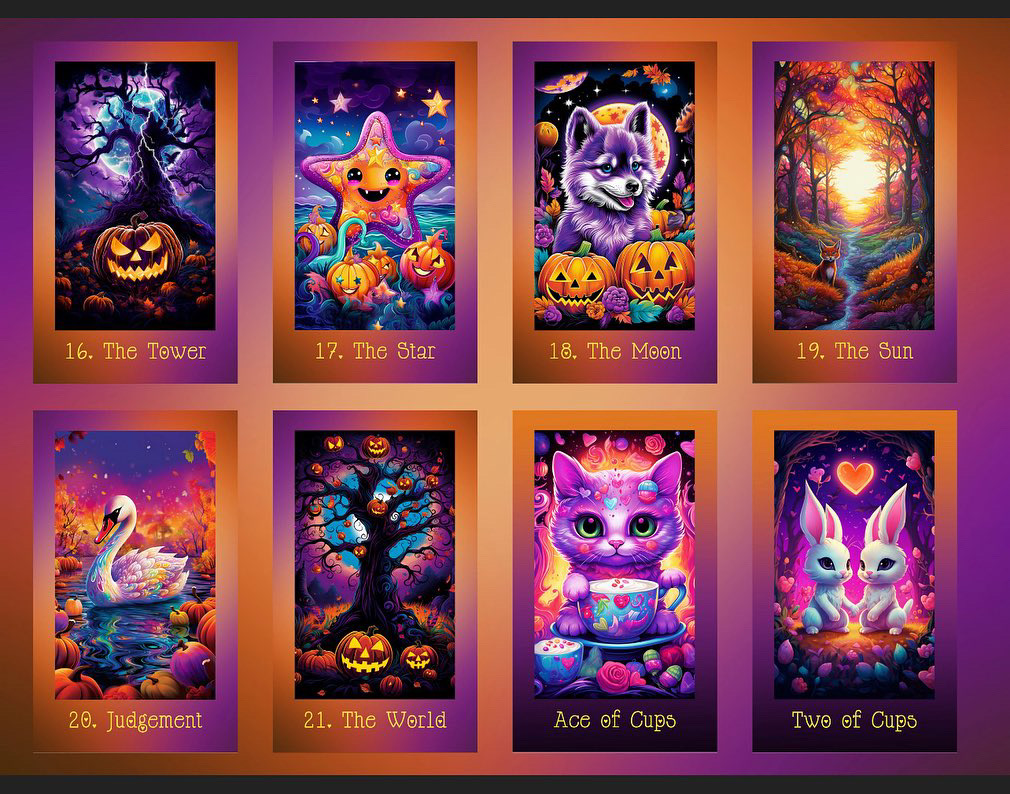 Pumpkin Spice Sugar and Spice Tarot Deck