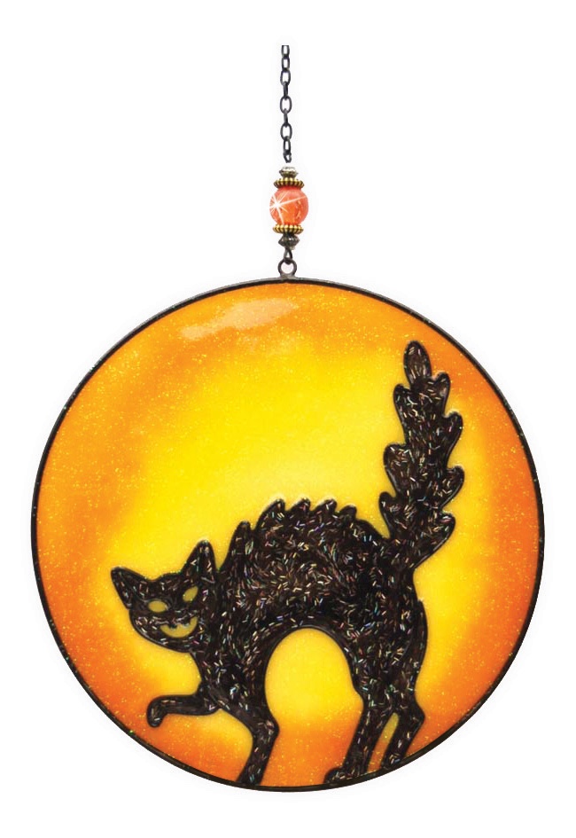 Cat in Moon Light Catcher