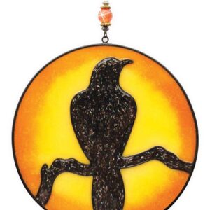 Raven in Moon Light Catcher