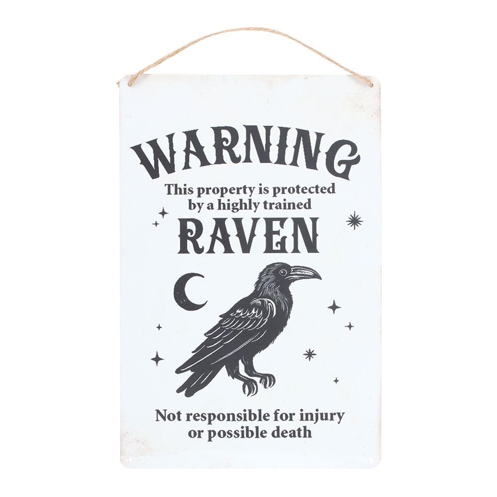 Protected by a Raven Sign