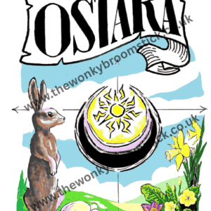 Ostara Hare Sabbat Card