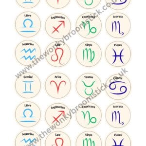 Zodiac Sticker A5 Sheet