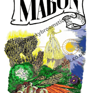 Mabon Corn Dolly Sabbat Card