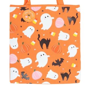 Orange Halloween Tote Bag