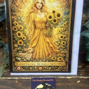 Litha Witch Greeting Card
