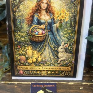 Ostara Witch Greeting Card