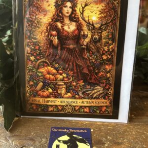 Mabon Witch Greeting Card