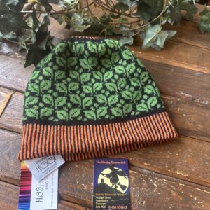 Knitted Pumpkin & Leaf Beanie Hat